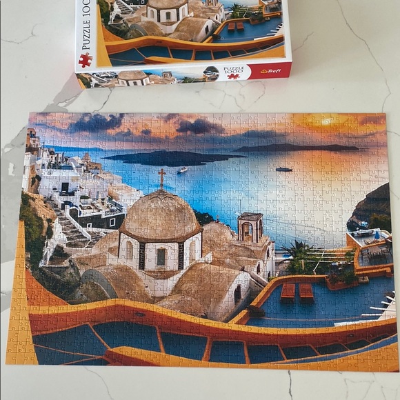 Fairytale Santorini Greece 1000 Piece Trefl Puzzle - Picture 2 of 6